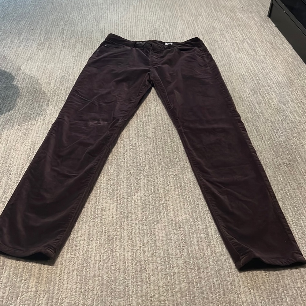 Brown velvet pants
